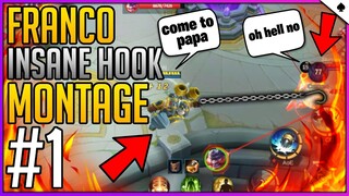 FRANCO AUTO AIM HOOK!?? - MOBILE LEGENDS FRANCO MONTAGE #1