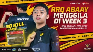 MANA BISA ELIMS 30 PER GAME KALO BUKAN RRQ KAZU!!! | TOP PLAY Week 1 FFWS ID 2024 Spring