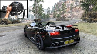 800HP Supercharged Lamborghini Gallardo Spyder | Forza Horizon 5 | Steering Wheel Gameplay