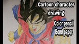 SON GOKU SUPER SAIYAN|ANIME DRAWING DRAGON BALL FAVORITE CARTOON CHARACTER|Licon Art and Vlog