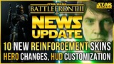 Battlefront Update | 10 New Reinforcement Skins! Luke Nerf, Vader Buff | Battlefront 2
