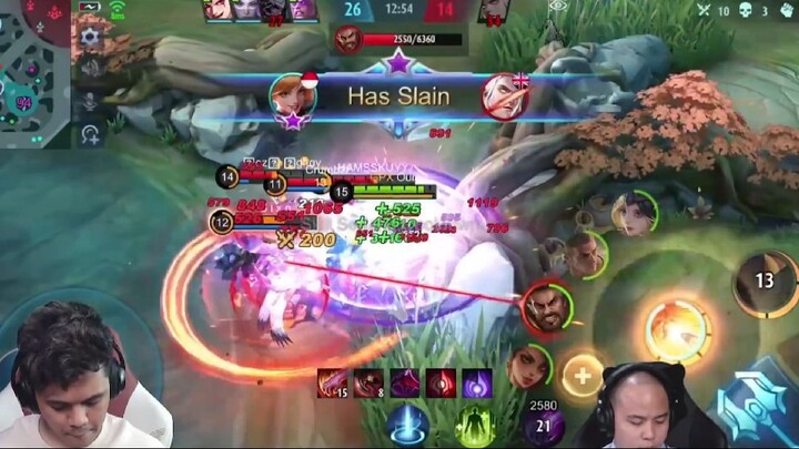 Momen oura fanny 1 vs 5 ✨ sampe bkin ler kaget 😱😱😱 Montage MLBB