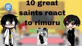 Ten Great Saints React To Rimuru Tempest/リムル゠テンペスト| #rimuru #tensura #react #amv #ciel #edit #gacha