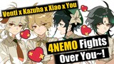 Your 4NEMO BF's Argue Over You [Genshin ASMR] [Xiao x Venti x Kazuha x Listener]