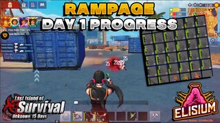 Day 1 Progress Rampage 3vs2 Airdrop Part 1 Last Island of Survival | Last day rules survival