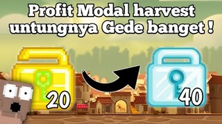 Modal Harvest bisa profit 40DL ? | Growtopia Indonesia