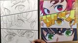 How to Draw Tanjiro, Zenitsu, Inosuke - [Kimetsu No Yaiba]