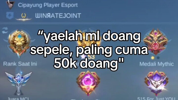 "yaudah iya cuma 50k"