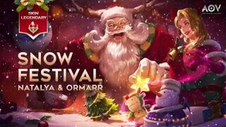 Snow Festival Natalya dan Ormarr - Skin Spotlight Garena AOV (Arena Of Valor)