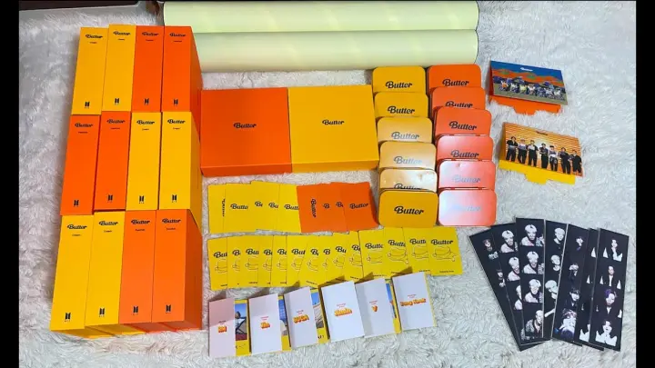 unboxing 7 sets of bts butter album (Philippines)