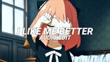 i like me better (rnbass) - lauv [edit audio]