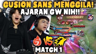 Live Reaction di Venue Ngeliat GUSION Sanz Membantai!! - AURA vs ONIC Match 1