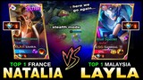 Layla Worst Counter & Nats Easy Food? France Top 1 Supreme Natalia vs. Malaysia Top 1 Supreme Layla