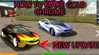 how to make gold chrome in new update car parking multiplayer ?