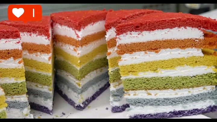 Fantastic Rainbow Cake Making Process.😍😍