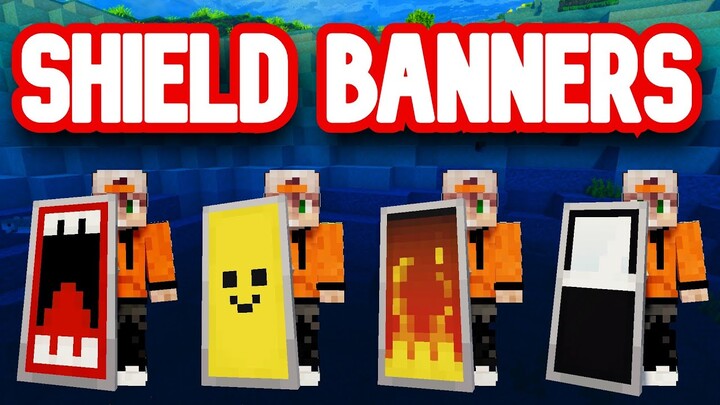✔ 4 Shield Design Banners in Minecraft!