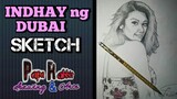 How to draw.  Charcoal portraits.easy sketch. Sketching On of my Fellows (Indhay ng Dubai)