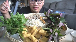Lần đầu làm và thử ăn món BÚN ĐẬU MẮM TÔM
