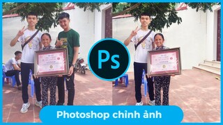 Chỉnh sửa ảnh siêu tốc VIP Pro PHOTOSHOP(giúp em có tấm hình riêng cùng bà Tân Vlog)|BonART| 4fun #1