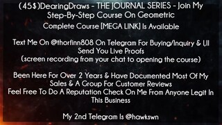 (45$)DearingDraws Course THE JOURNAL SERIES - Join My Step-By-Step Course On Geometric download