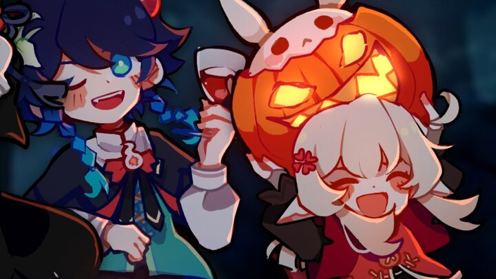 genshin halloween speedpaint!!