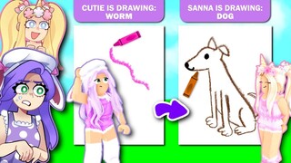 IAMSANNA Vs Cutie In DRAW IT! (Roblox)