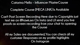 Catarina Mello Course Influencer MasterCourse download