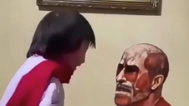 Precious historical footage of Mikasa Ackerman's childhood training