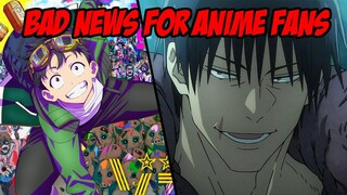 Bad News for Jujutsu Kaisen and Zom 100 Fans