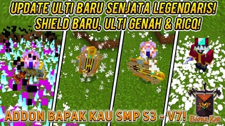 ADDON BAPAK KAU SMP MCPE S3 V7! - SHIELD ARMOR SENJATA TERBARU! ULTI SENJATA GENAH & RICQ!