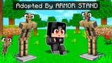 Adopted by ARMOR STAND Family in Minecraft! (Tagalog)