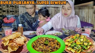 NIKMATnya Gak Ada Obat,, Masak Menu Buka Puasa Dikampung Seperti ini, Makan Sampai NAMBAH Terus,,