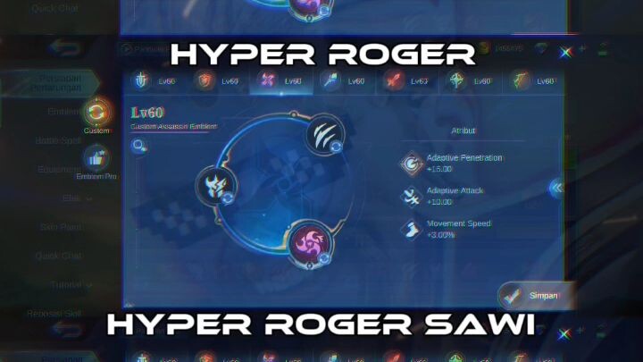 Emblem Hyper Roger Auto Sakit Damagenya