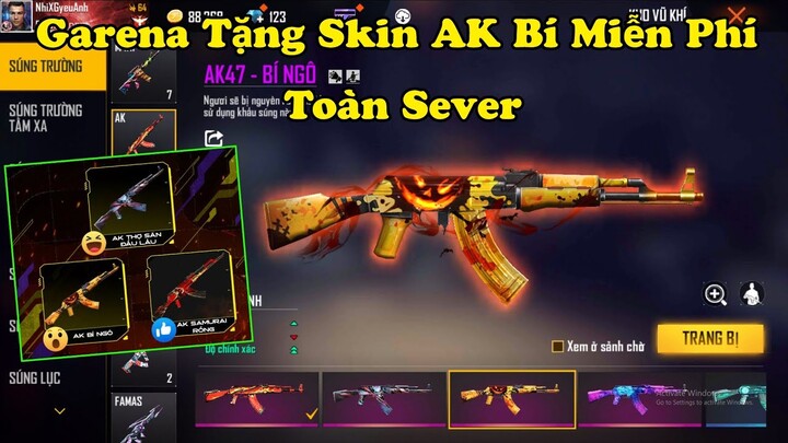 [Free Fire] Skin AK Miễn Phí Toàn Sever Cực ngon, Cách Dự Đoán Nhận SKin MAG 7 Miễn