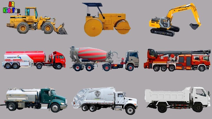 Bulldozer, Stom, Excavator, Truk Tangki, Truk Molen, Truk Pemadam Kebakaran