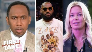 First Take | “Jeanie Buss impatient takes an obvious shot at LeBron James" -  Stephen A. reacts