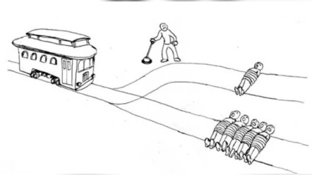 The correct solution to the trolley problem