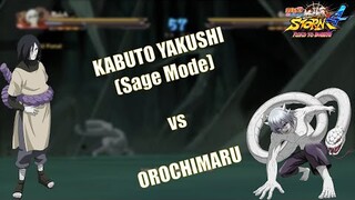 KABUTO YAKUSHI SAGE MODE VS OROCHIMARU || NARUTO SHIPPUDEN ULTIMATE NINJA STORM 4