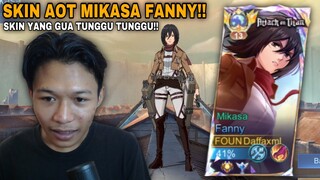 AKHIRNYA SKIN YANG GUA TUNGGU RILIS JUGA!! REVIEW SKIN AOT MIKASA FANNY!!!