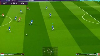 PES 2020 - Hà Lan vs Ý Giải vô địch Cúp Châu Âu Hiệp 1
