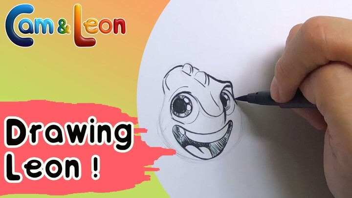 Play Time with Cam & Leon | Drawing Leon! | Cartoon for Kids