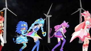 【MMDプリキュア】キュアプレシャス＆キュアジェラート＆キュアマカロン＆キュアショコラ＆キュアコスモ＆キュアスパークルでエンヴィキャットウォーク