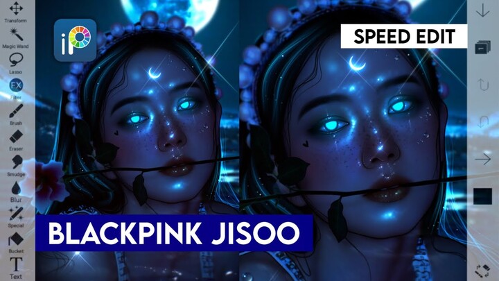 Negative Days | Jisoo Speed Edit (ibisPaintX) | The BLACKPINK Graphic Series
