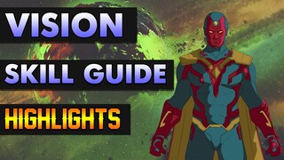 VISION SKILL GUIDE AND HIGHLIGHTS (MARKSMAN) - MARVEL SUPER WAR