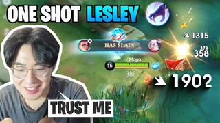 This is Why Lesley is ASSASSIN marksman | Mobile Legends