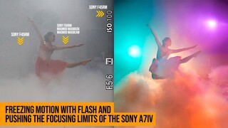 Lighting Tutorial on How to Freeze Motion using Flash & Pushing the FOCUSING Limits of the Sony A7IV