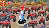 YE NAMUMKIN HAI😱 All Monster Truck On Factory Roof🔥Solo Vs Squad Factory Roof Gameplay :-Free Fire