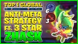 TOP 1 GLOBAL MAGIC CHESS - 6 CELESTIAL + 3 WEAPON MASTER FT. 3 STAR ZHASK! Mobile Legends Bang Bang