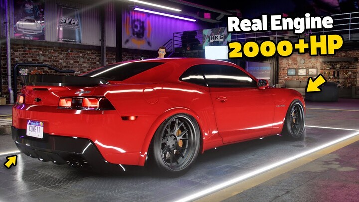 Need for Speed Heat - 2000+HP CHEVROLET CAMARO Z28 Customization | Real Engine & Sound