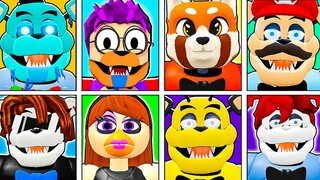 UNLOCKING *ALL NEW* ROBLOX FIVE NIGHTS AT FREDDY'S SECURITY BREACH MORPHS!? (ALL NEW SKINS!)
